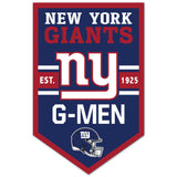 New York Giants Sign 11x17 Wood Chevron-0