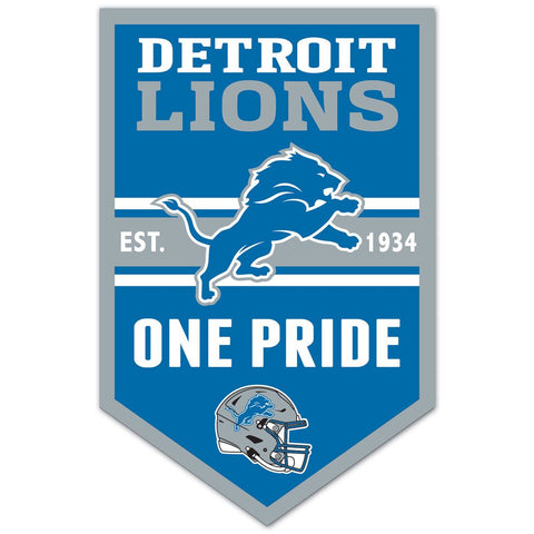 Detroit Lions Sign 11x17 Wood Chevron-0