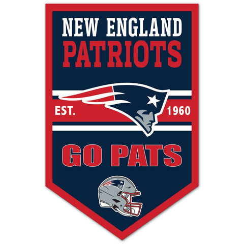 New England Patriots Sign 11x17 Wood Chevron-0