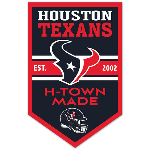 Houston Texans Sign 11x17 Wood Chevron-0