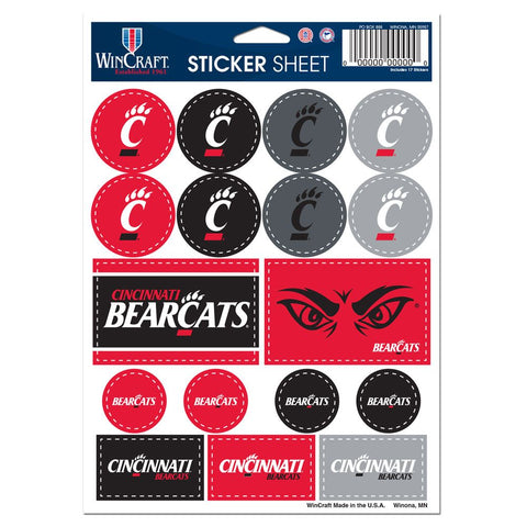 Cincinnati Bearcats Decal Sheet 5x7 Vinyl Special Order-0