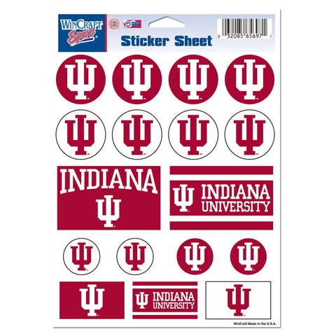 Indiana Hoosiers Decal Sheet 5x7 Vinyl-0