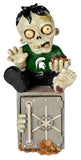 Michigan State Spartans Zombie Figurine Bank-0