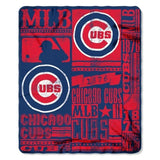 Chicago Cubs Blanket 50x60 Fleece Strength Design-0
