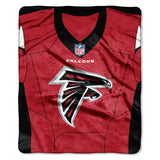 Atlanta Falcons Blanket 50x60 Raschel Jersey Design-0