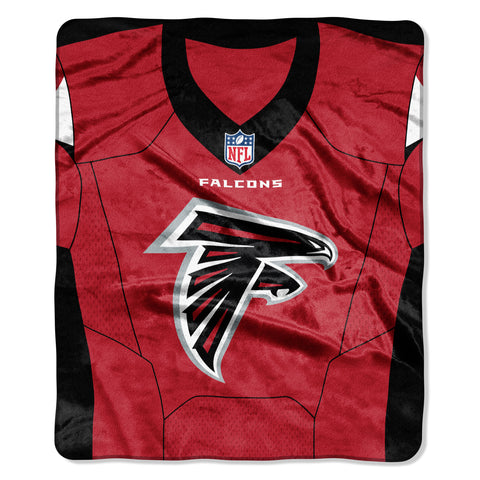 Atlanta Falcons Blanket 50x60 Raschel Jersey Design-0