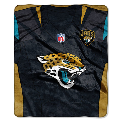Jacksonville Jaguars Blanket 50x60 Raschel Jersey Design-0