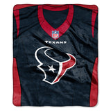 Houston Texans Blanket 50x60 Raschel Jersey Design-0