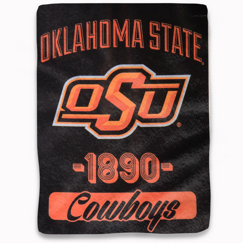 Oklahoma State Cowboys Blanket 46x60 Micro Raschel Varsity Design Rolled-0