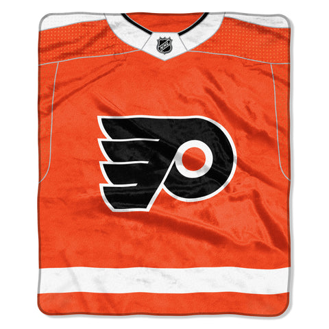 Philadelphia Flyers Blanket 50x60 Raschel New Jersey Design-0
