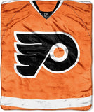 Philadelphia Flyers Blanket 50x60 Raschel Jersey Design-0