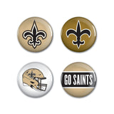 New Orleans Saints Buttons 4 Pack-0
