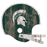 Michigan State Spartans Sign Wood Large Helmet Style-0