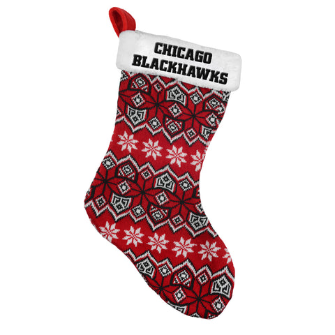 Chicago Blackhawks Knit Holiday Stocking - 2015-0