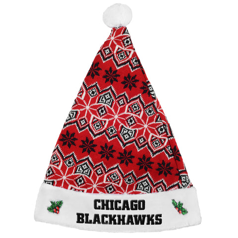 Chicago Blackhawks Knit Santa Hat - 2015-0