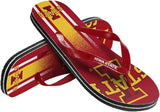 Iowa State Cyclones Flip Flop Unisex Gradient Big Logo - (1 Pair) - XS-0