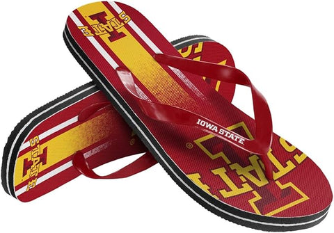 Iowa State Cyclones Flip Flop Unisex Gradient Big Logo - (1 Pair) - XS-0