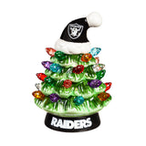 Las Vegas Raiders Christmas Tree 4 Inch LED Tabletop-0