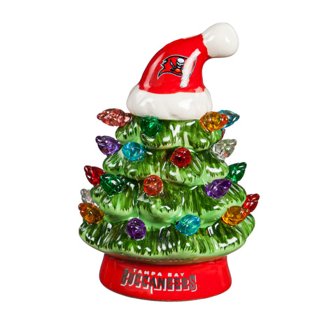Tampa Bay Buccaneers Christmas Tree 4 Inch LED Tabletop-0