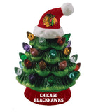 Chicago Blackhawks Christmas Tree 4 Inch LED Tabletop-0
