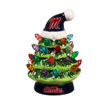 Mississippi Rebels Christmas Tree 4 Inch LED Tabletop-0
