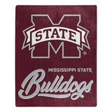 Mississippi State Bulldogs Blanket 50x60 Raschel Signature Design-0