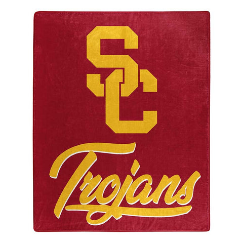 USC Trojans Blanket 60x80 Raschel Digitize Design-0