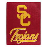 USC Trojans Blanket 50x60 Raschel Signature Design-0