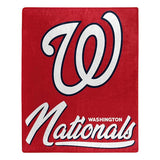 Washington Nationals Blanket 50x60 Raschel Signature Design-0