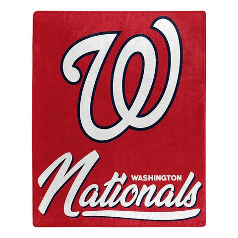 Washington Nationals Blanket 50x60 Raschel Signature Design-0
