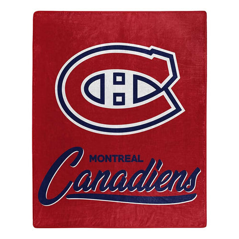 Montreal Canadiens Blanket 50x60 Raschel Signature Design-0
