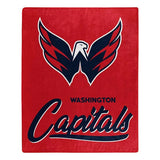 Washington Capitals Blanket 50x60 Raschel Signature Design-0