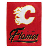Calgary Flames Blanket 50x60 Raschel Signature Design-0