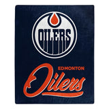 Edmonton Oilers Blanket 50x60 Raschel Signature Design-0