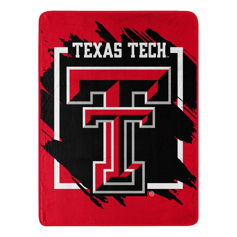 Texas Tech Red Raiders Blanket 46x60 Micro Raschel Dimensional Design Rolled-0