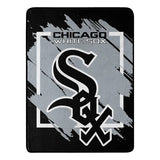 Chicago White Sox Blanket 46x60 Micro Raschel Dimensional Design Rolled-0