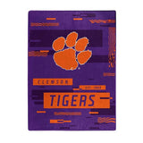 Clemson Tigers Blanket 60x80 Raschel Digitize Design-0