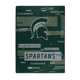 Michigan State Spartans Blanket 60x80 Raschel Digitize Design-0