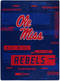 Mississippi Rebels Blanket 60x80 Raschel Digitize Design-0