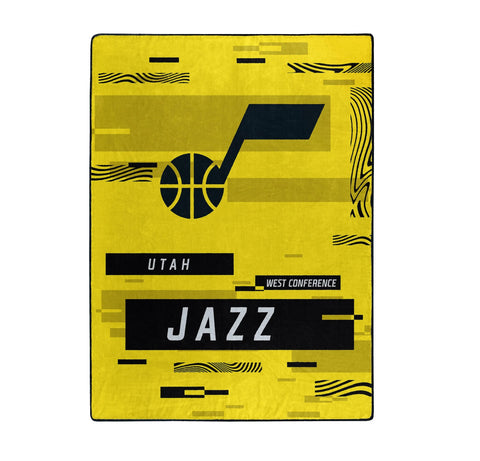Utah Jazz Blanket 60x80 Raschel Digitize Design-0