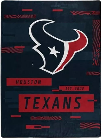 Houston Texans Blanket 60x80 Raschel Digitize Design-0