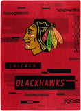 Chicago Blackhawks Blanket 60x80 Raschel Digitize Design-0