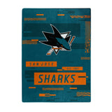 San Jose Sharks Blanket 60x80 Raschel Digitize Design-0