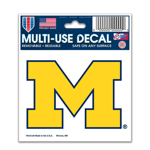 Michigan Wolverines Decal 3x4 Multi Use-0