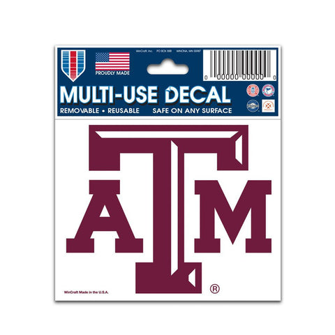 Texas A&M Aggies Decal 3x4 Multi Use-0