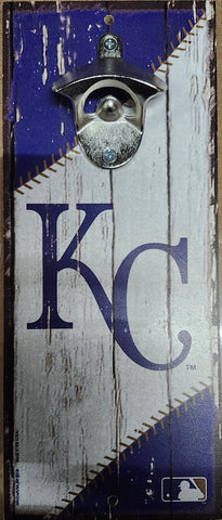 Kansas City Royals Sign Wood 5x11 Bottle Opener Alternate-0