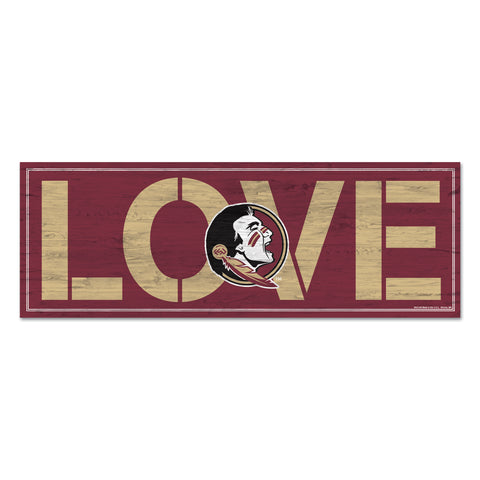 Florida State Seminoles Sign 8x23 Wood Love-0