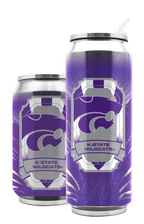 Kansas State Wildcats Stainless Steel Thermo Can - 16.9 ounces - Special Order-0