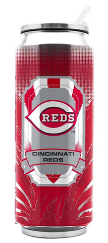 Cincinnati Reds Stainless Steel Thermo Can - 16.9 ounces - Special Order-0