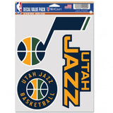 Utah Jazz Decal Multi Use Fan 3 Pack Special Order-0